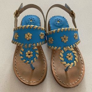Blue/Gold Jack Rogers Toddler Girl sandal